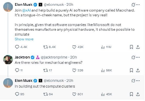 配资门开户官网 挑战微软？马斯克发帖为新公司“巨硬”招人